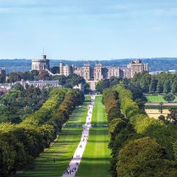 windsor castle wide shot with trail